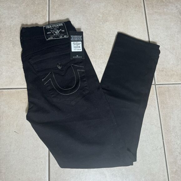 $149 NEW True Religion Rocco Flap Men's 32x32 Relaxed Straight Body Rinse Jeans